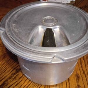 Vintage Aluminum Hi-Speed Thrift Cooker 6 Quart Deep Well Stove Pot Pre-owned